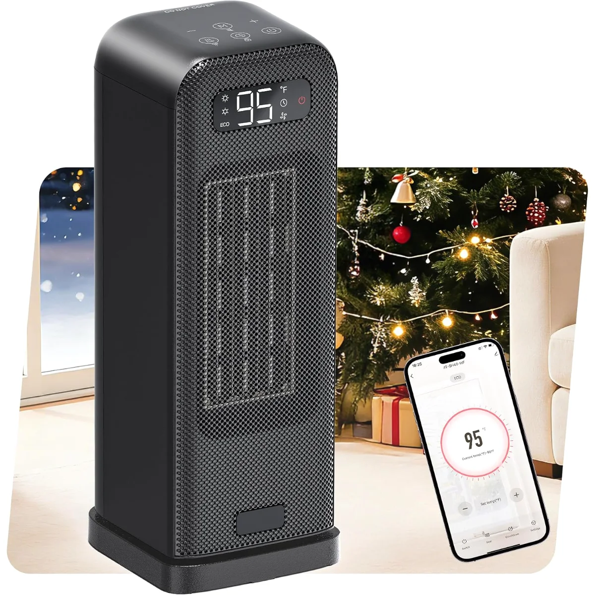 MORENTO Smart Portable Heater, 4 Modes