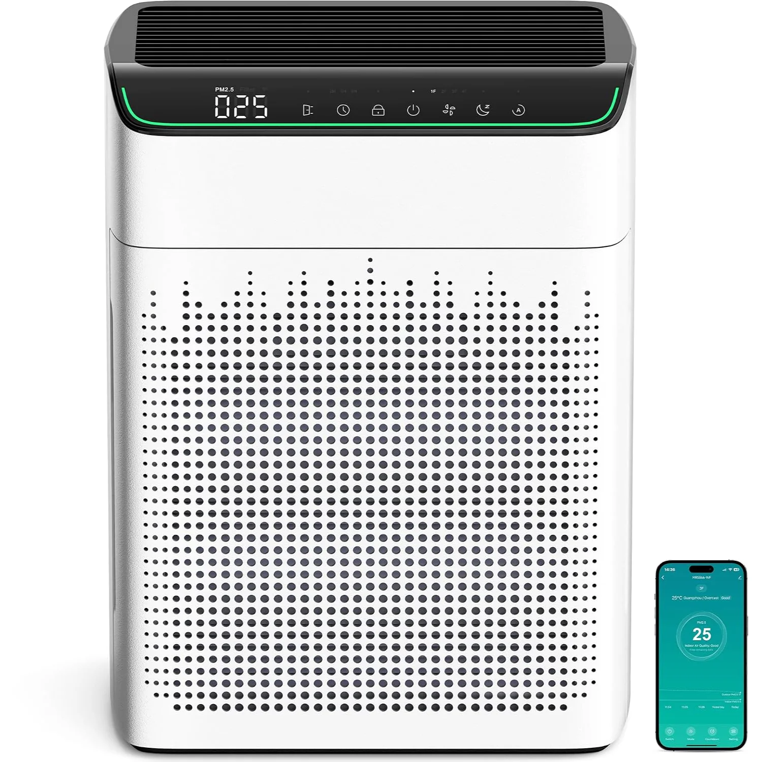MERONTE purifier with companion app